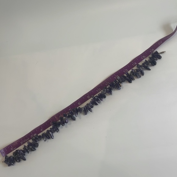 chunky Nauruan Amethyst necklace with Sterling silver clasp - Picture 5 of 10